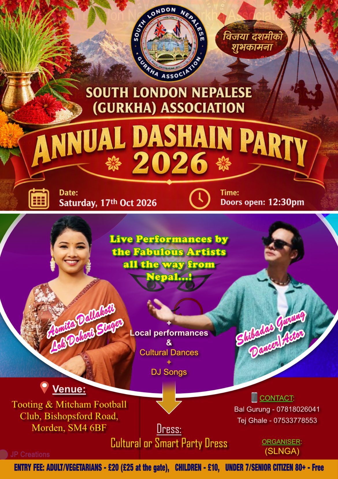 SLNGA Dashain Party 2026